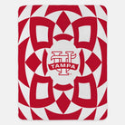 University of Tampa Sherpa Blanket XL 60x80 Red Tribal | Gifts | UTampa Merch.| Festive Fit Heme

