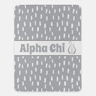 Alpha Chi XL 60x80 Sherpa Blanket - Chord Dash Pattern | Custom Gifts