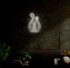 Alpha Chi Omega Lyre LED Neon Sign w/ Dimmer | AXO Dorm Wall Art