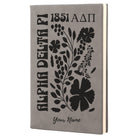 ADPi Personalized Leatherette Notebook Journal - Retro Floral