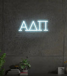 Alpha Delta Pi Greek Letters LED Neon Light | Dorm Decor | Wall Sign