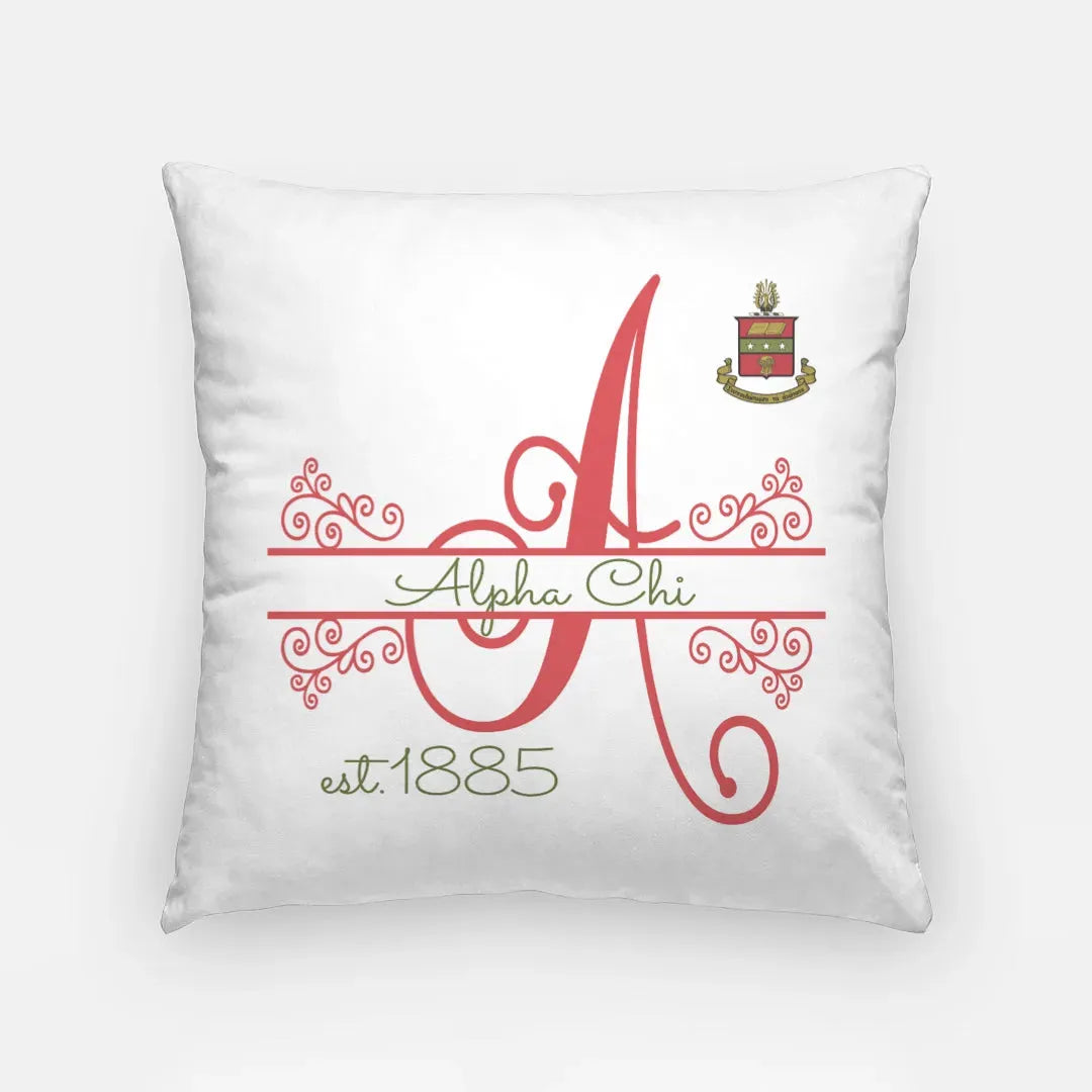 Alpha Chi Omega 18" Monogram Throw Pillow Cover Pillow Covers