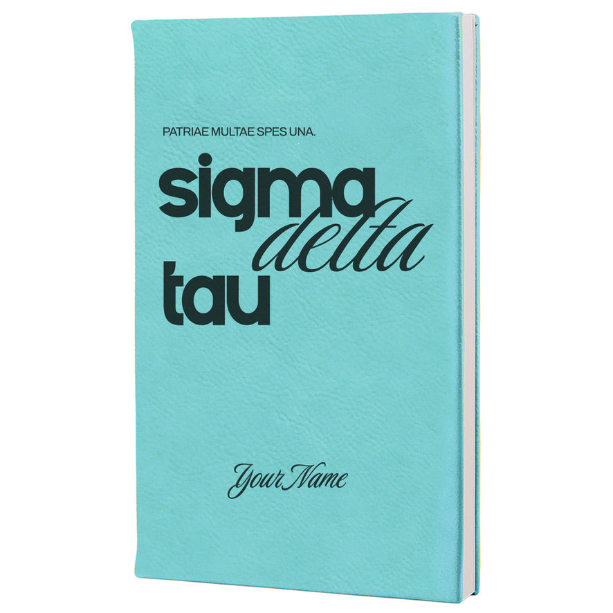 Sigma Delta Tau Personalized Leatherette Notebook Journal