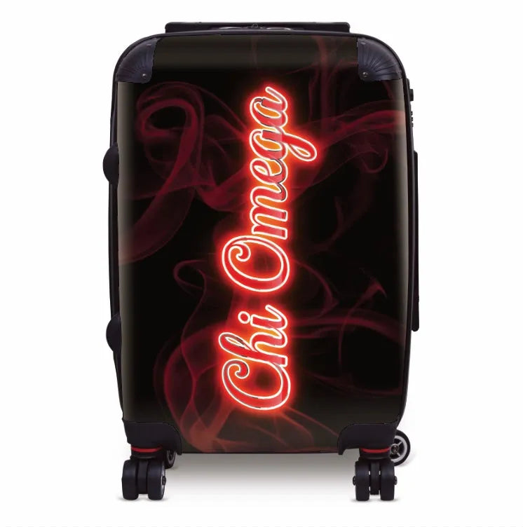 Chi Omega Carry-on Suitcase - Neon Suitcases