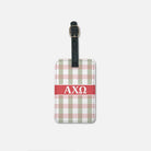 Alpha Chi Gingham Luggage Tag (Set of 2) | | AXO Travel Accessories