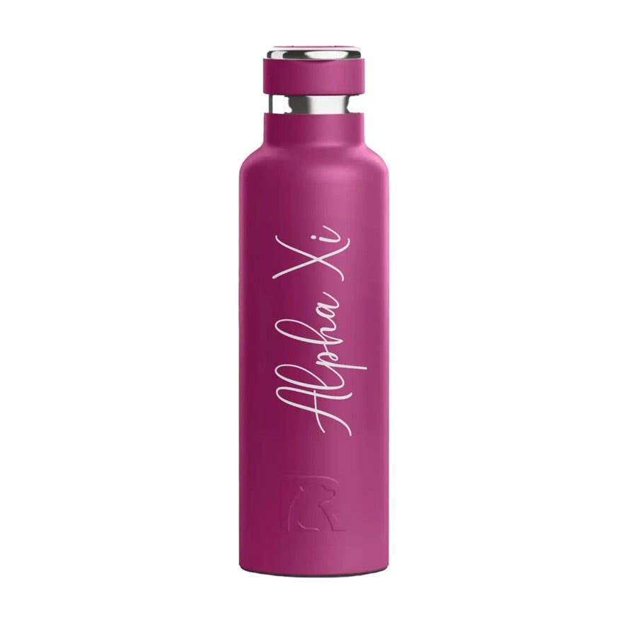 Alpha Xi Delta RTIC 20 oz Journey Ceramic Lined Water Bottle - Script