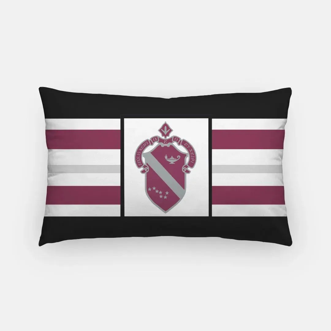 Alpha Phi Lumbar Pillow Cover - Crest Pillow Covers