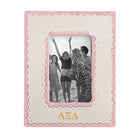 Alpha Xi Delta Scallop Picture Frame | Big Little Sister Keepsake | AXiD Gifts