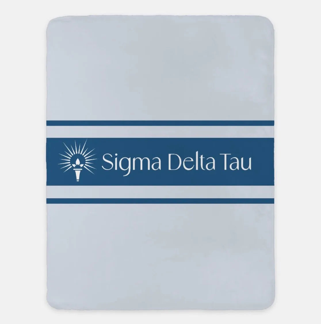 Sigma Delta Tau Sherpa Blanket - Traditional 60"x80" | Official Gifts | Festive Fit Home