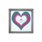 Zeta Tau Alpha 12x12 Wood Framed Sign - Heart | Custom ZTA Gifts