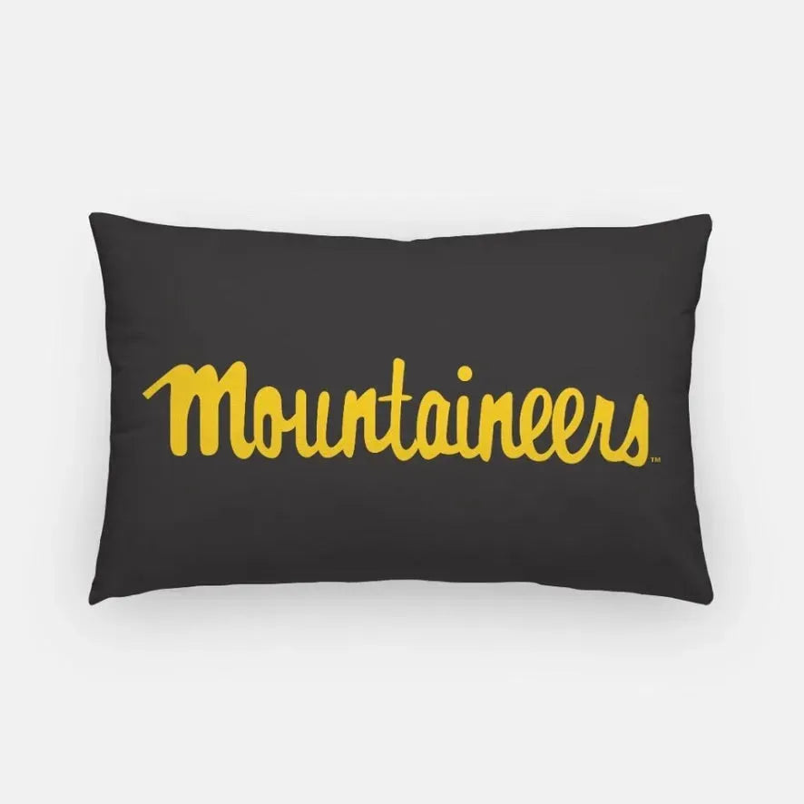 Mountaineers Lumbar Pillow Cover Black Gold Pillow Covers