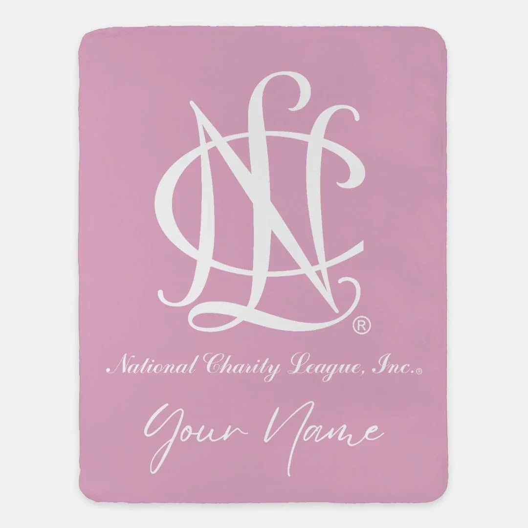 Personalized National Charity League XL 60x80 Sherpa Throw Blanket