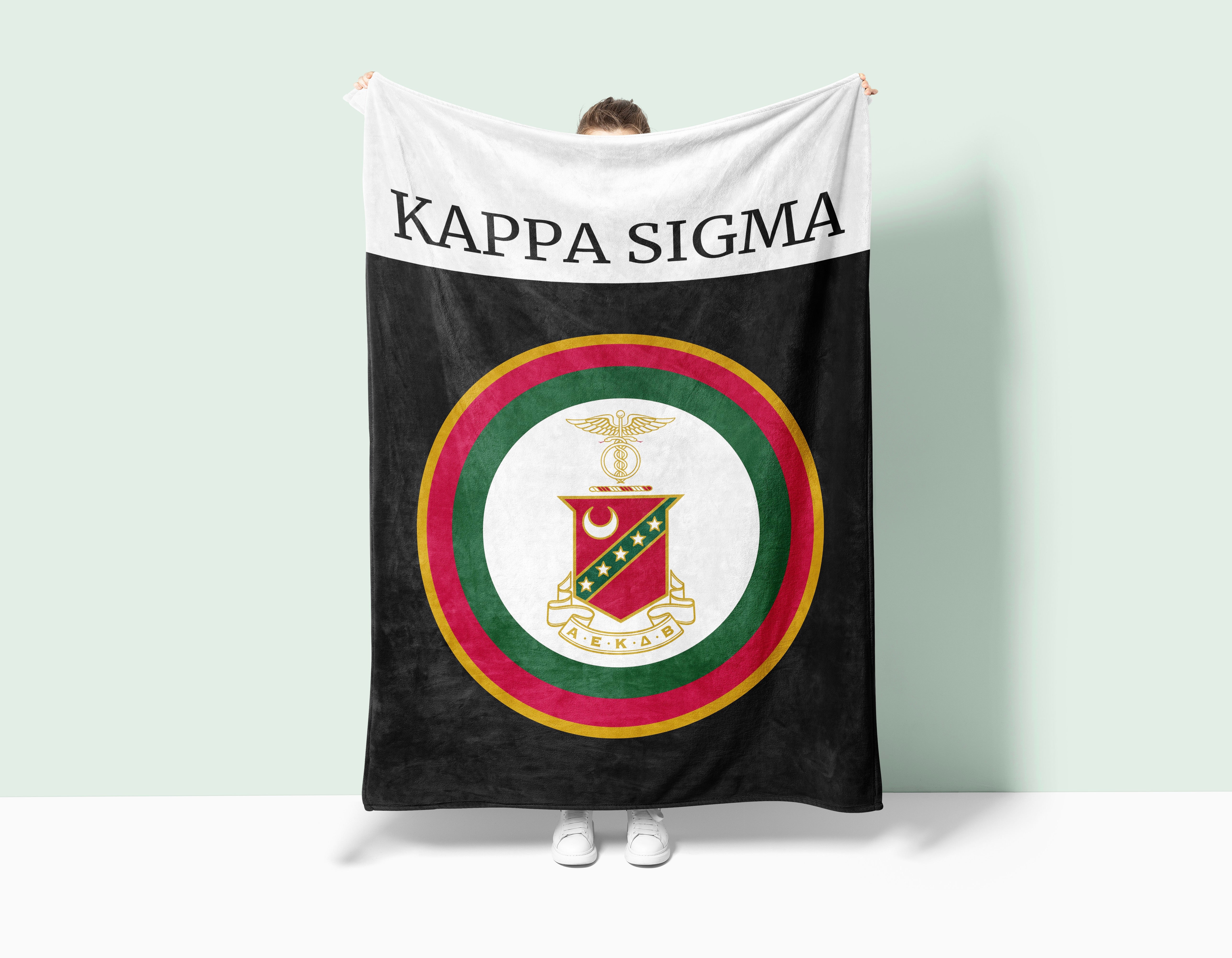 Kappa Sigma XL 60x80 Sherpa Blanket - Bullseye | Custom K-Sig Gifts