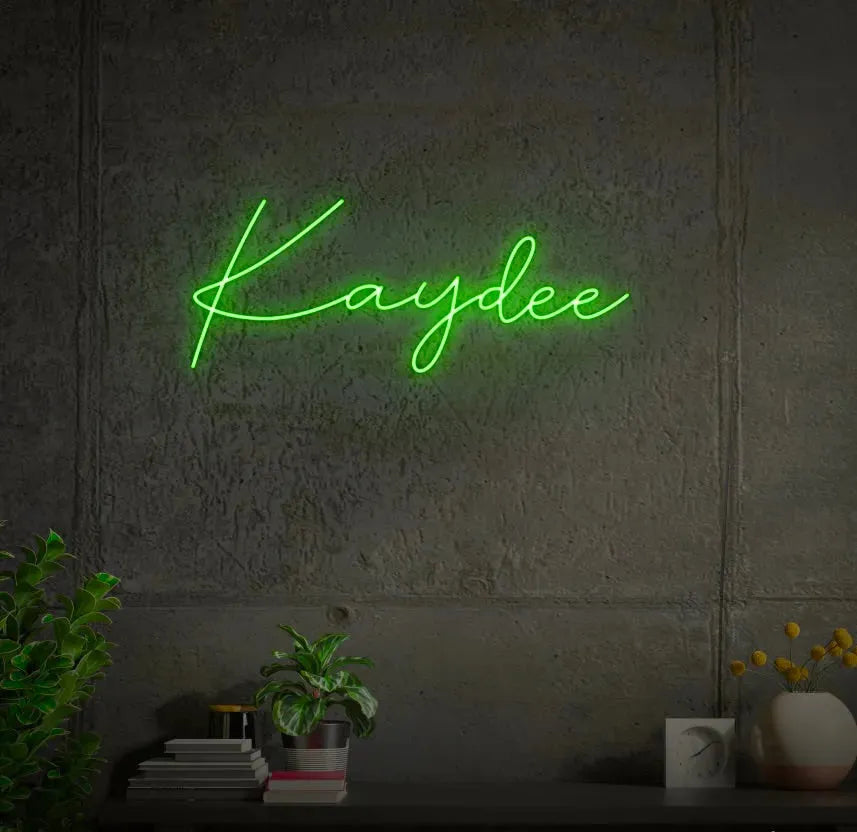 Kaydee LED Neon Script Sign w/ Dimmer Neon Signs