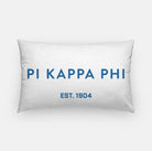 Pi Kappa Phi 1904 Lumbar Pillow Cover White Blue Pillow Covers