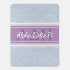 Alpha Delta Pi XL 60x80 Sherpa Throw Blanket Diamond Horizon | ADPi