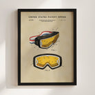 Ski Goggles US Patent Wall Print | Sports Themed Dorm Decor | Art