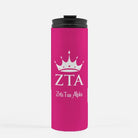 Zeta Tau Alpha Pink Thermal Tumbler 16 oz. | Travel | Water Bottle | Festive Fit Home