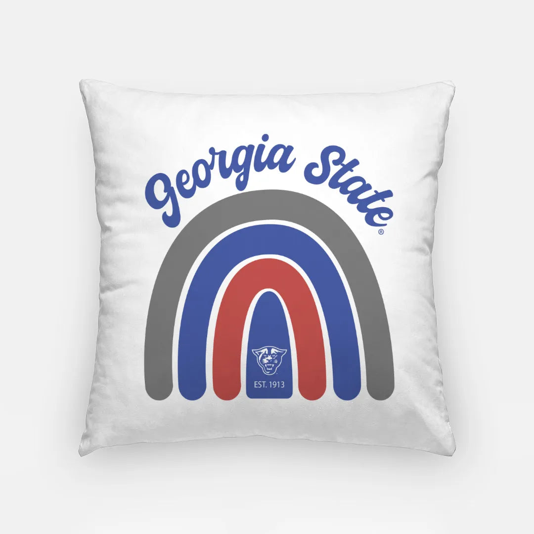 Georgia State Throw Pillow Cover - Rainbow - 18" | Gifts and Decor