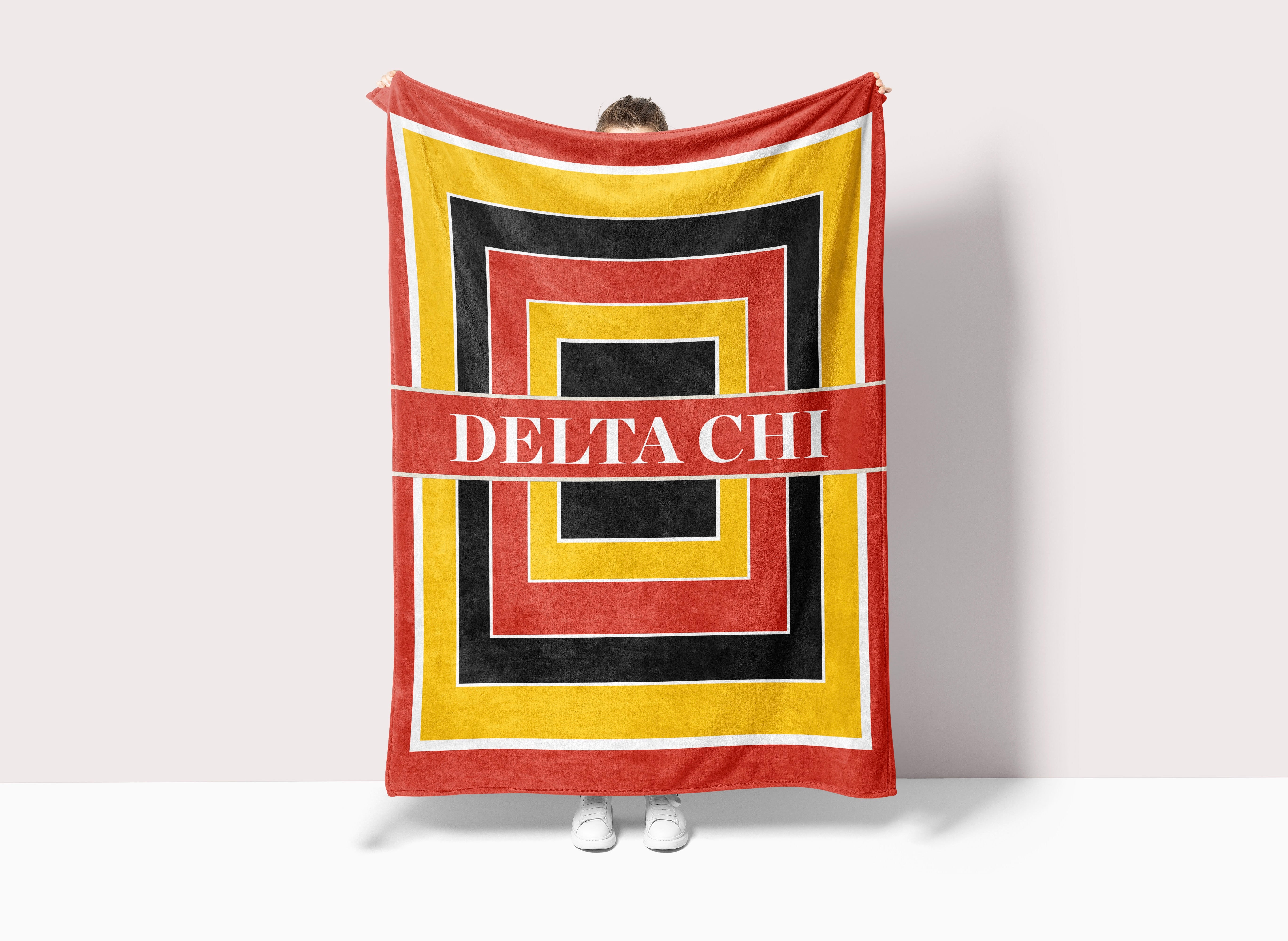 Delta Chi Blanket XL 60x80 - Geo | D-Chi Gifts & Guys Room Decor