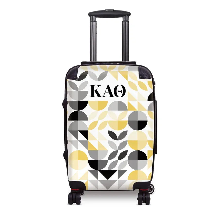 Kappa Alpha Theta Carry-on Suitcase - Geo Petals Suitcases
