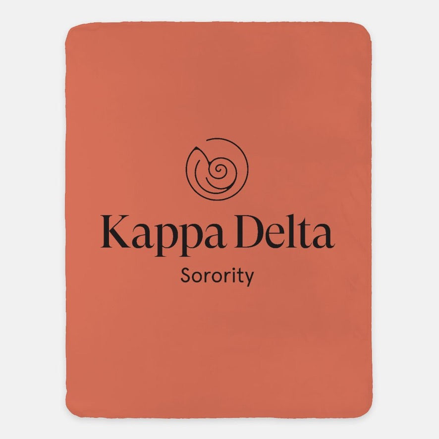 Kappa Delta XL 60x80 Traditional Sherpa Throw Blanket | Kaydee Gifts