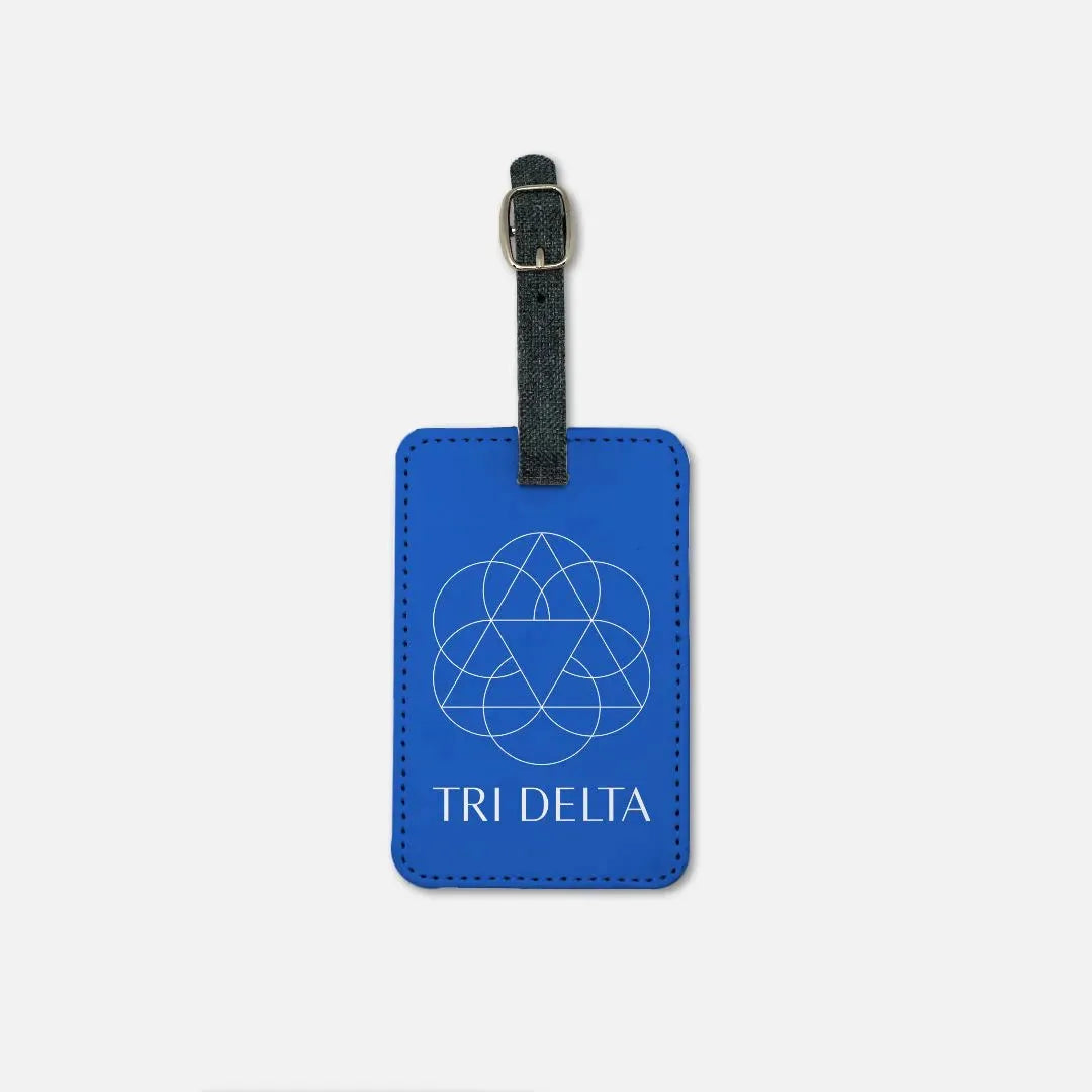 Tri Delta Luggage Tag (Set of 2) Blue Luggage Tags