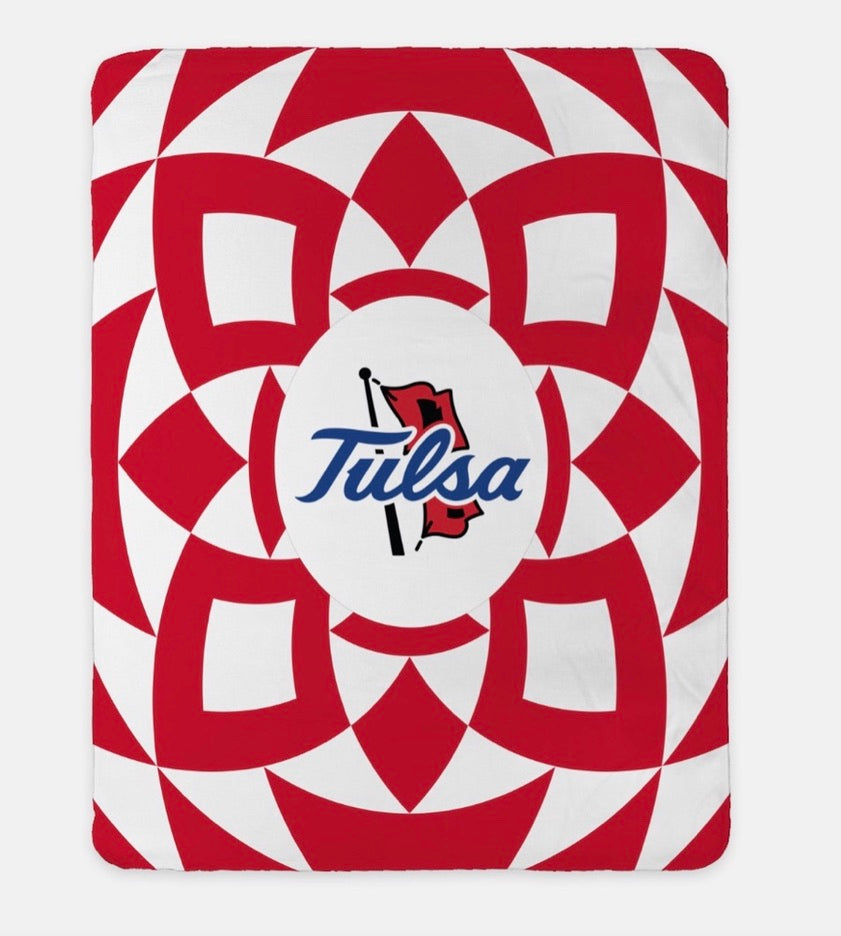 University of Tulsa Sherpa Blanket XL 60x80 - Tribal | Gifts & Decor