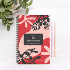 Alpha Chi Omega Hardcover Notebook Journal - Abstract Leaves