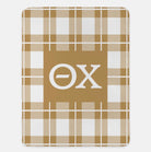 Theta Chi XL 60x80 Sherpa Throw Blanket - Plaid | Official Merch