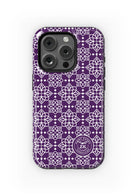 Sigma Kappa iPhone 16, 15, 14 Mobile Phone Case Purple Ornate | Gifts