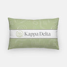 Kappa Delta Icons Lumbar Pillow Cover | Custom Kaydee Big Little Gifts