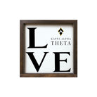 Kappa Alpha Theta 12x12 Wood Framed Sign - LOVE Traditional | Gifts