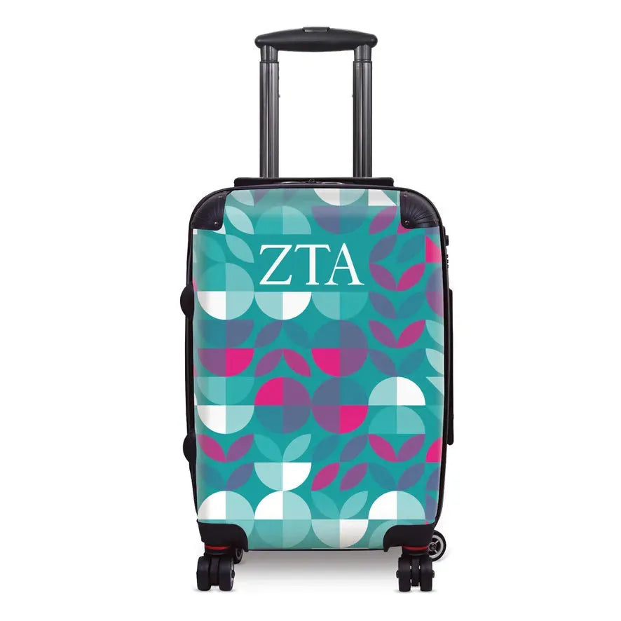 Zeta Tau Alpha Carry-on Suitcase - Geo Petals Suitcases