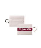 Pi Beta Phi Vegan Saffiano Leather Card Holder  Modern Stripe | Pi Phi