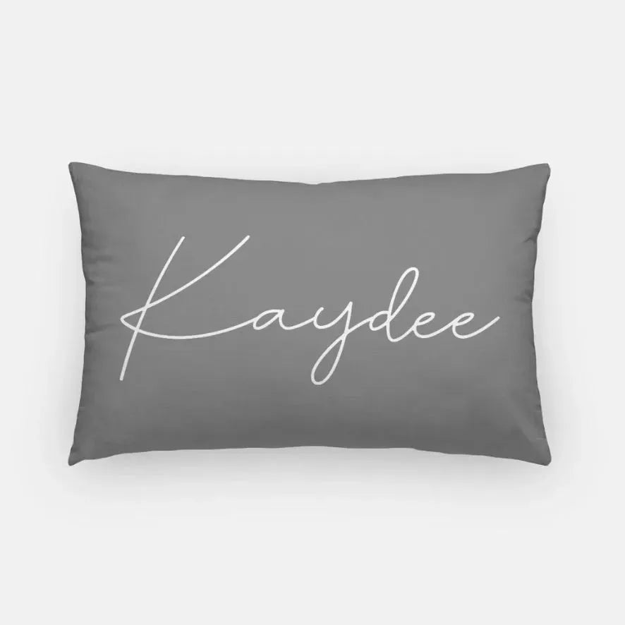 Kaydee Lumbar Pillow Cover Gray Pillow Covers