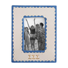 Tri Sigma Scallop Picture Frame | Custom Sorority Big Little Gifts