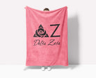 Delta Zeta Pink Sherpa Blanket XL 60x80| Official DZ Gift Shop