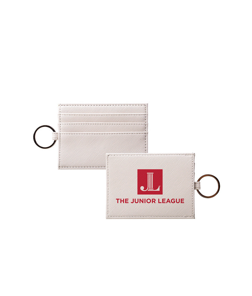 The Junior League Traditional Vegan Saffiano Leather Card Holder