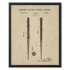 Drumsticks US Patent Art Print | Wall Art | Music Themed Dorm Decor