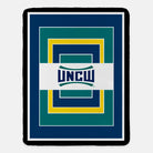 UNCW Sherpa Blanket - Geometric  Layers 60"x80" | Custom Gifts | Official Merchandise | Festive Fit Home