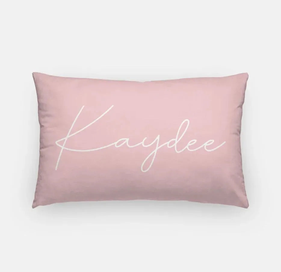Kaydee Lumbar Pillow Cover Blush Pink Pillow Covers