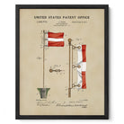 Golf Flag US Patent Art Print | Sports Themed Dorm Decor | Wall Art | Campus Greek Fit