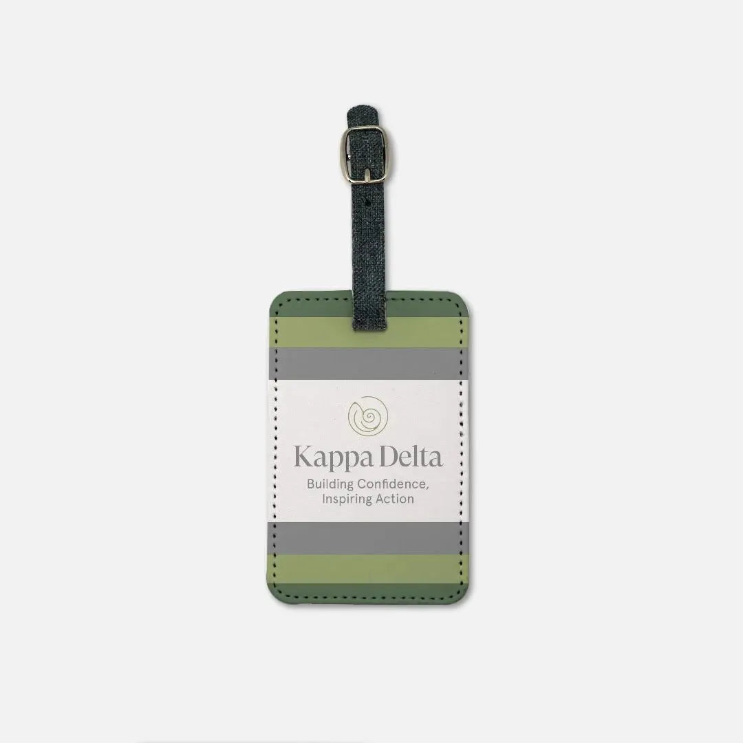 Kappa Delta Luggage Tag (Set of 2) Stripes Luggage Tags