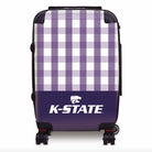 Kansas State University 20" Carry-On Suitcase Luggage - Gingham Suitcases