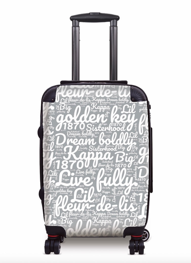 Kappa Carry-on Suitcase - Expression Art Silver Suitcases