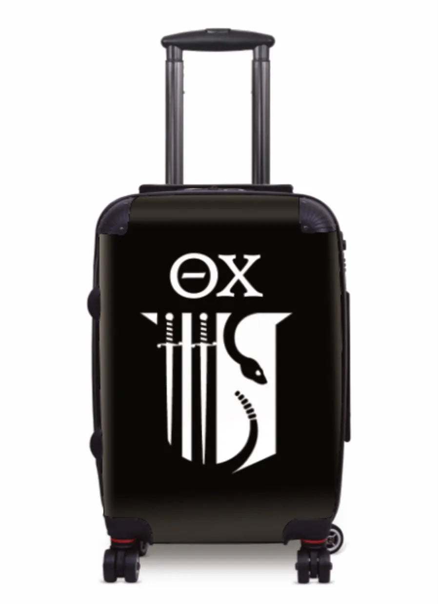 Theta Chi Carry-on Suitcase - Shield Black Suitcases