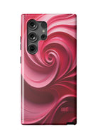 Alpha Omicron Pi Samsung Galaxy 24, 23 Mobile Phone Case - Swirl