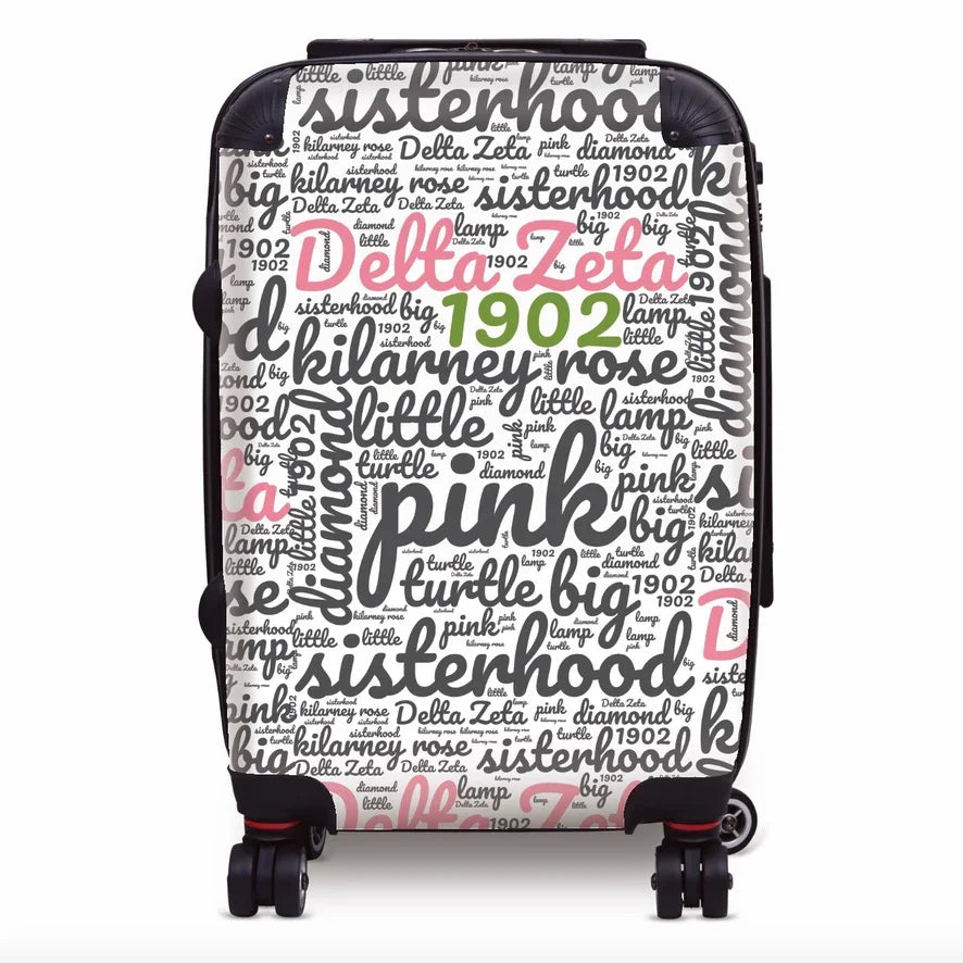 Delta Zeta Carry-on Suitcase Luggage - Expression Art Suitcases