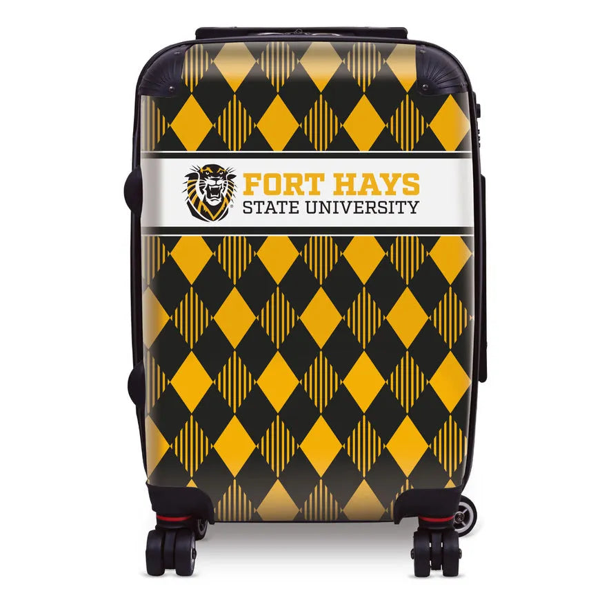 FHSU 20" Carry-On Suitcase Luggage - Arygle | Fort Hays State Gifts